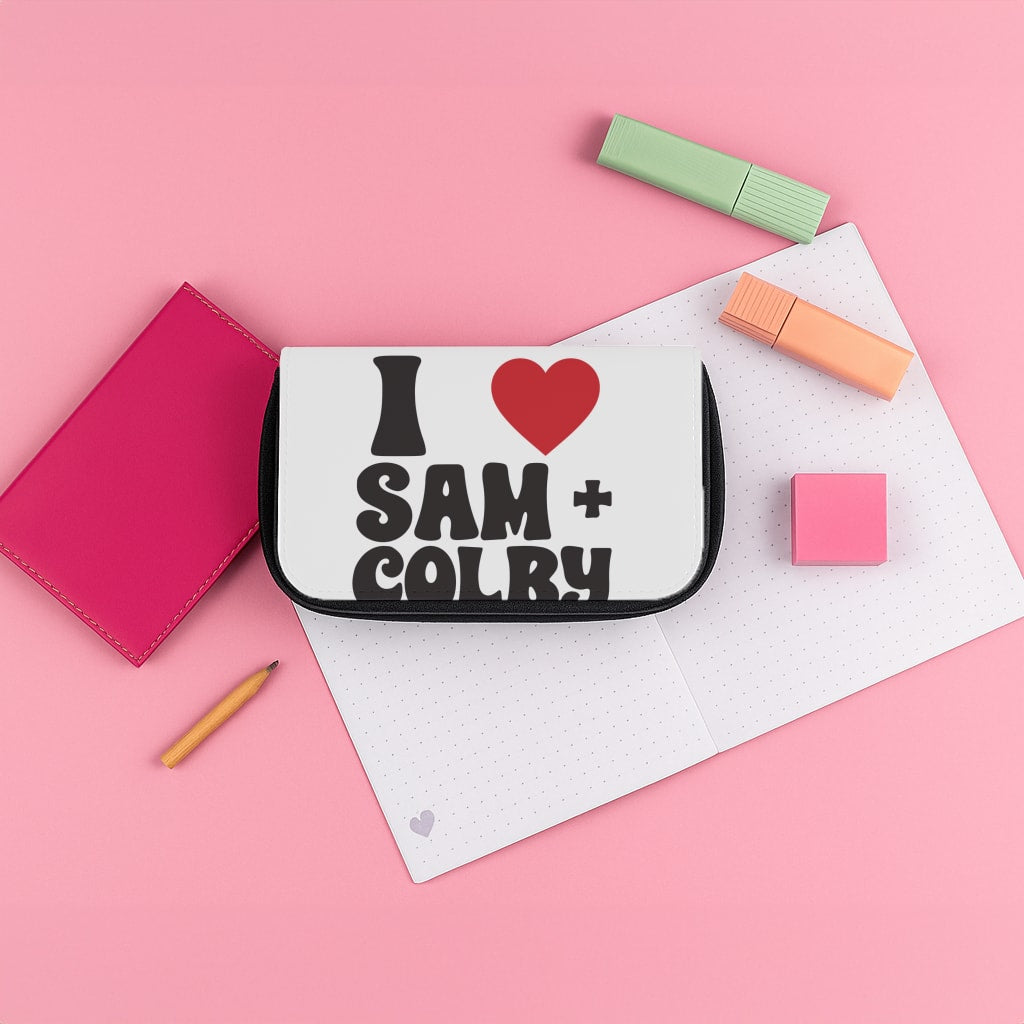I Love S & C Pencil Case