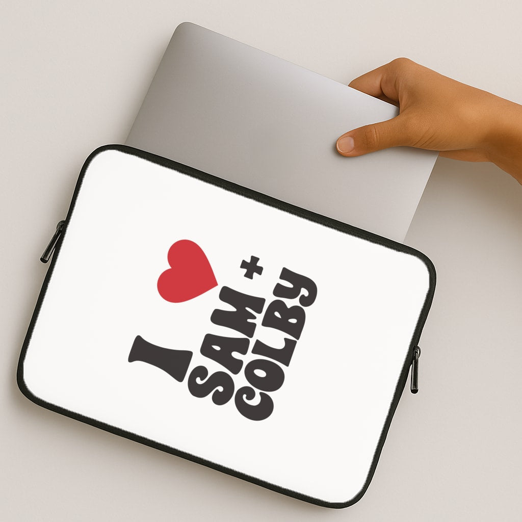 I Love S & C MacBook Case