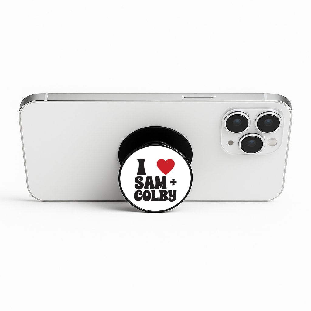 I Love S & C Phone Stand