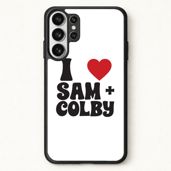 I Love S & C Phone Case for Galaxy S26 Ultra