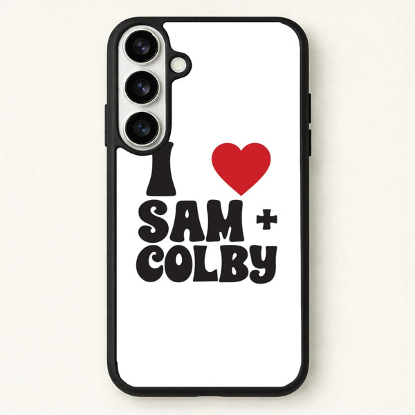 I Love S & C Phone Case for Galaxy S26