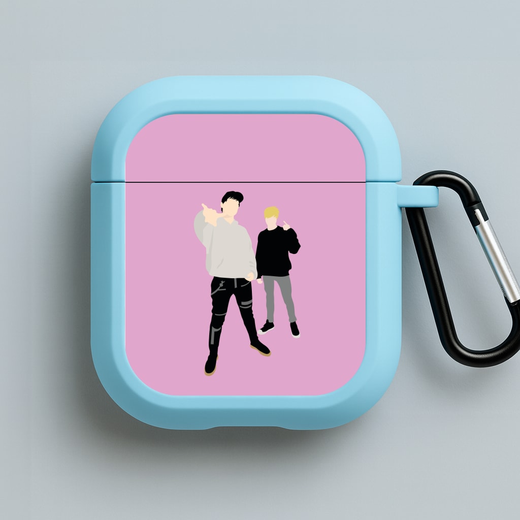 Standing - S & C Blue AirPods Case