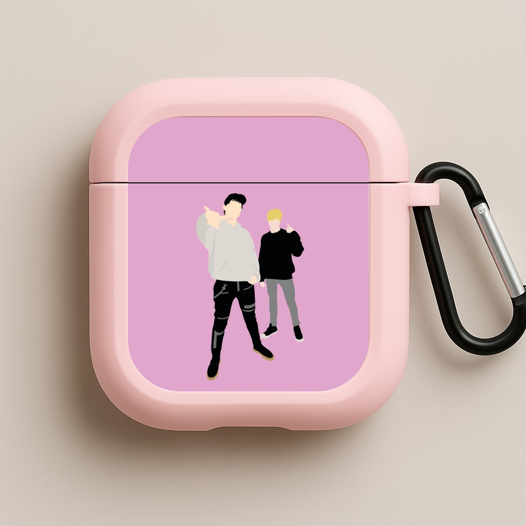 Standing - S & C Pink AirPods Case