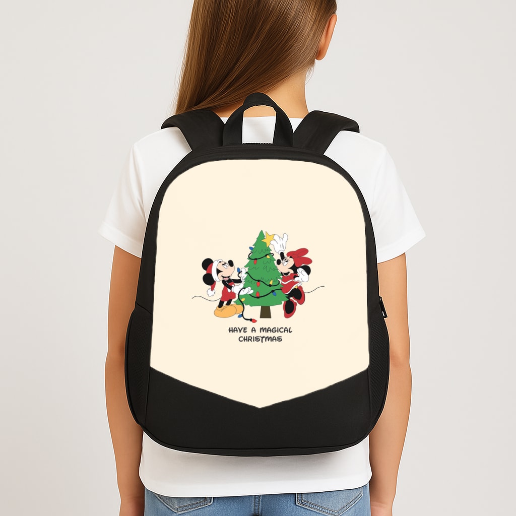 Festive Fairytale Mice - Christmas School Bag