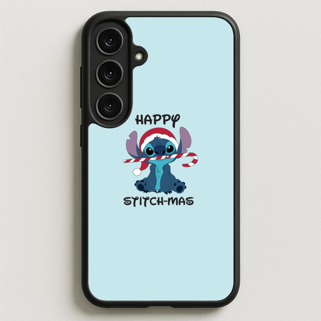 Happy Blue Alienmas - Christmas Phone Case for Galaxy S25FE