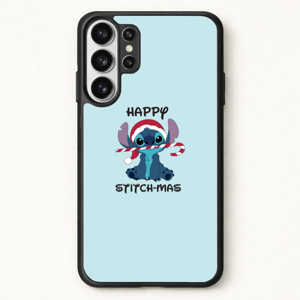Happy Blue Alienmas - Christmas Phone Case for Galaxy S26 Ultra
