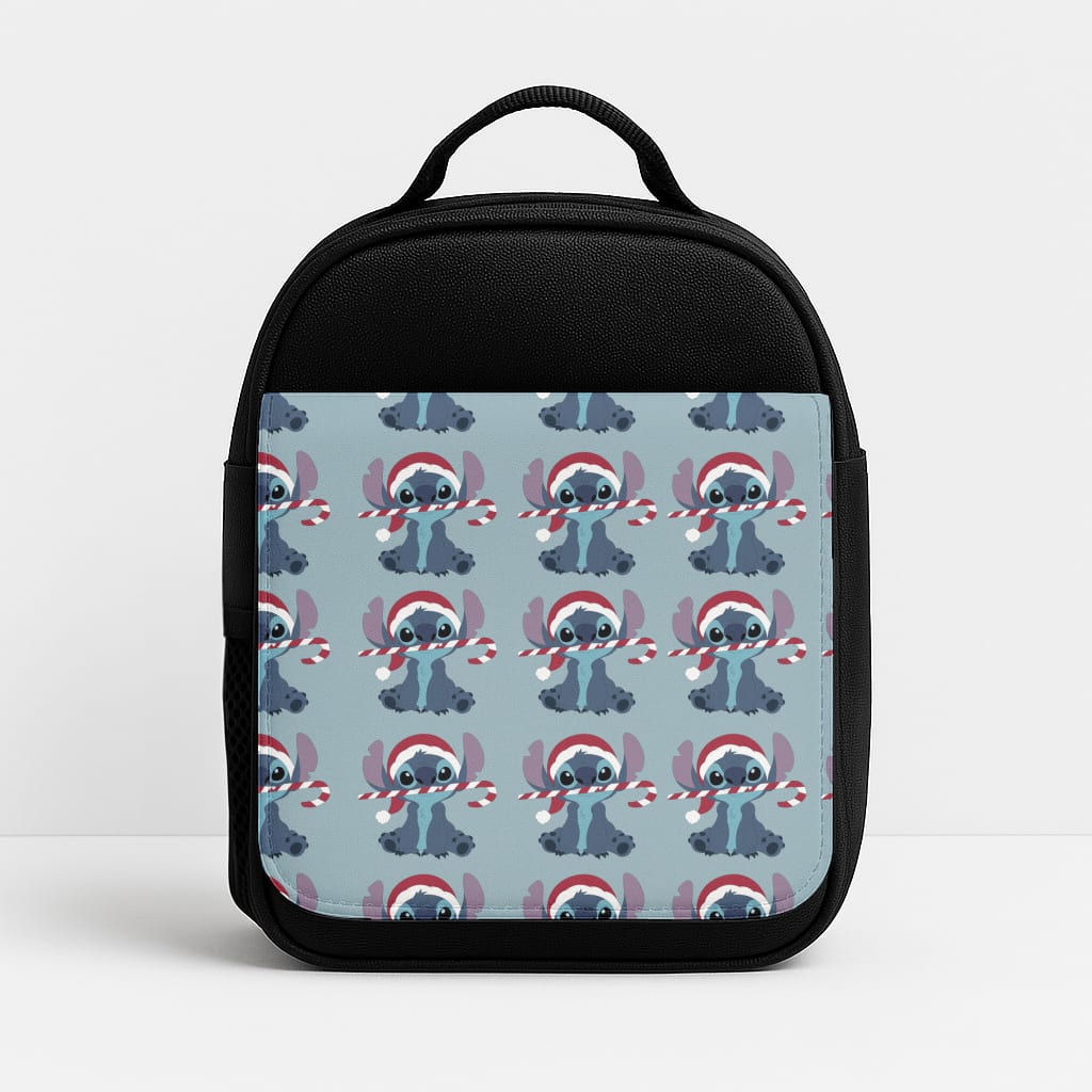 Christmas Blue Alien Pattern Lunchbox