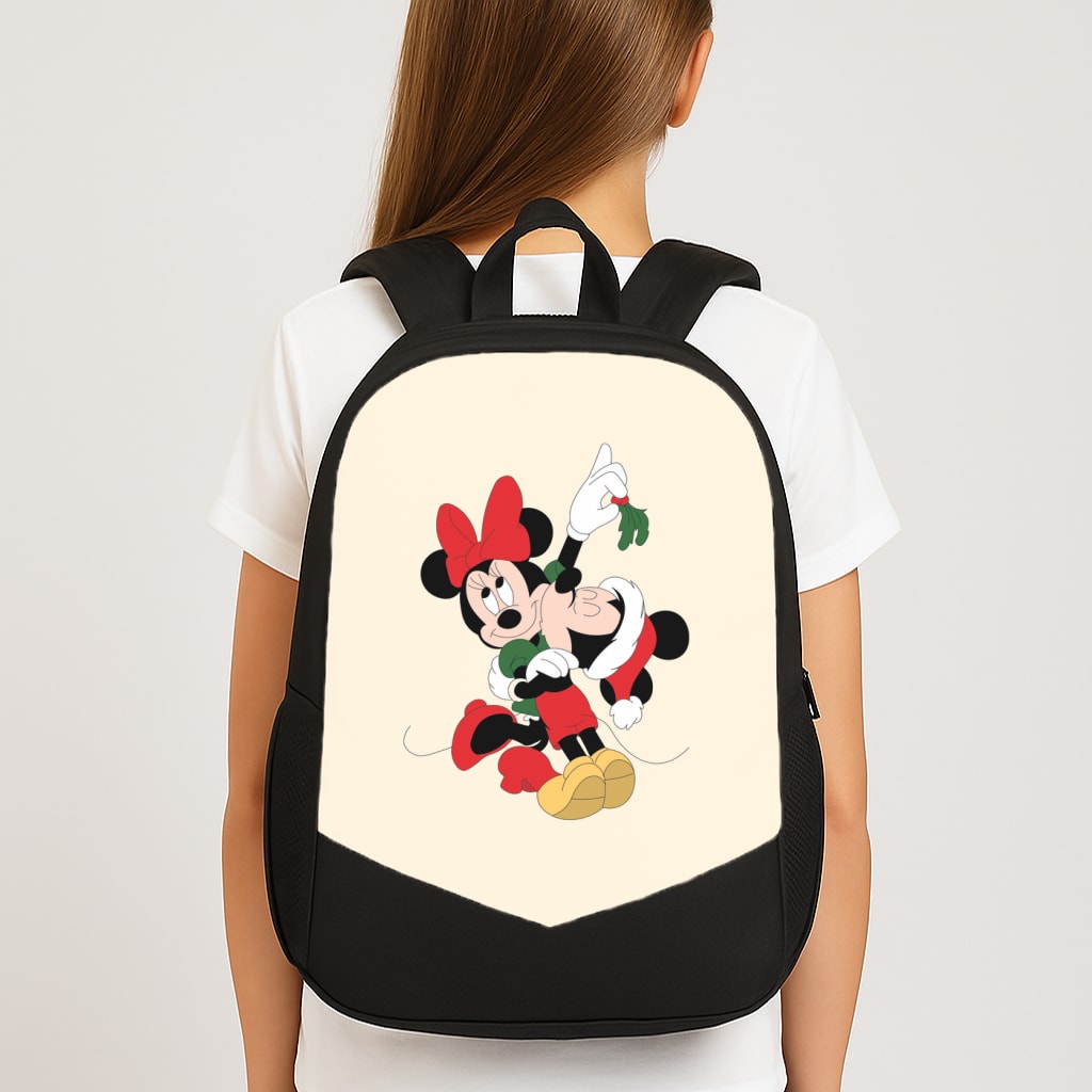 Mistletoe Fairytale Mice - Christmas Large School Bag