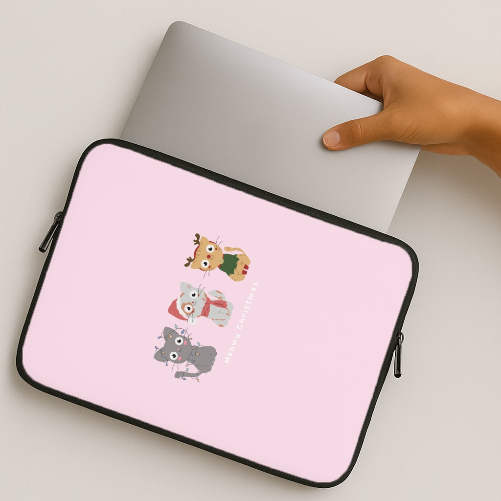 Meowy Christmas MacBook Case