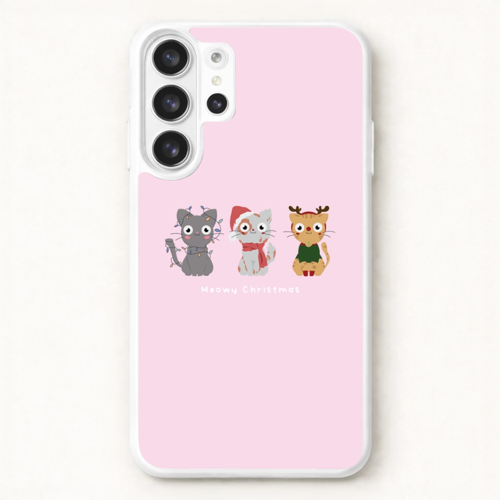Meowy Christmas Phone Case for Galaxy S26 Ultra