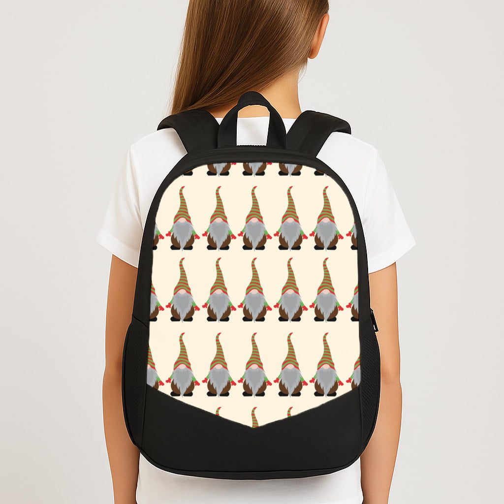 Gonk Pattern - Christmas Large School Bag