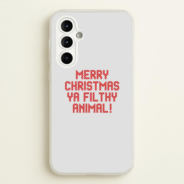 Merry Christmas Ya Filthy Animal - Home Alone Phone Case - Galaxy A54 / Standard