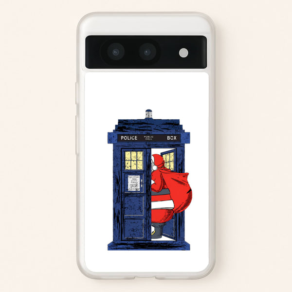 Santa's Tardis - Dr Who Phone Case - Google Pixel 8a / Standard