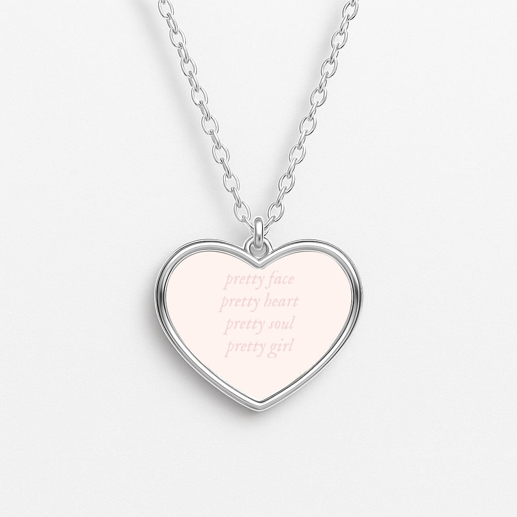 Pretty Girl - Clean Girl Aesthetic Heart Necklace