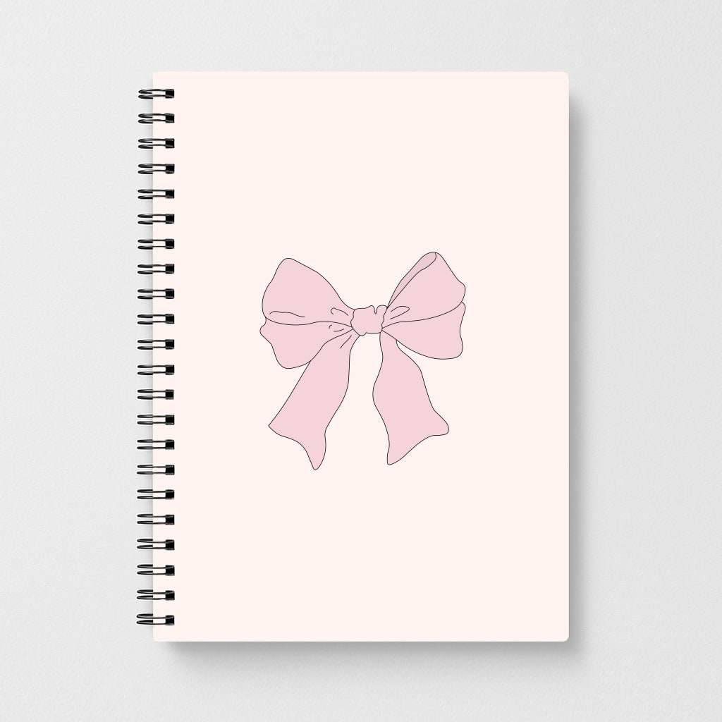 Bow - Clean Girl Aesthetic Notebook