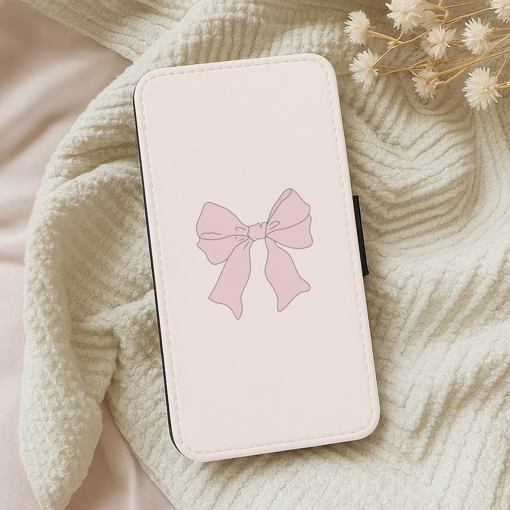 Bow - Clean Girl Aesthetic Wallet Phone Case