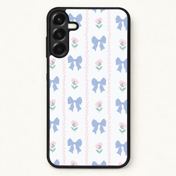 Pink Bows Pattern - Clean Girl Aesthetic Phone Case for Galaxy A57