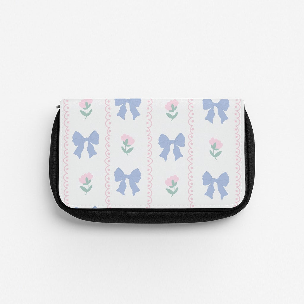 Pink Bows Pattern - Clean Girl Aesthetic Pencil Case