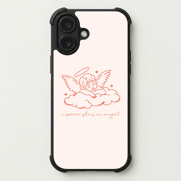 I Swear Shes An Angel - Clean Girl Aesthetic Phone Case — Bumper case