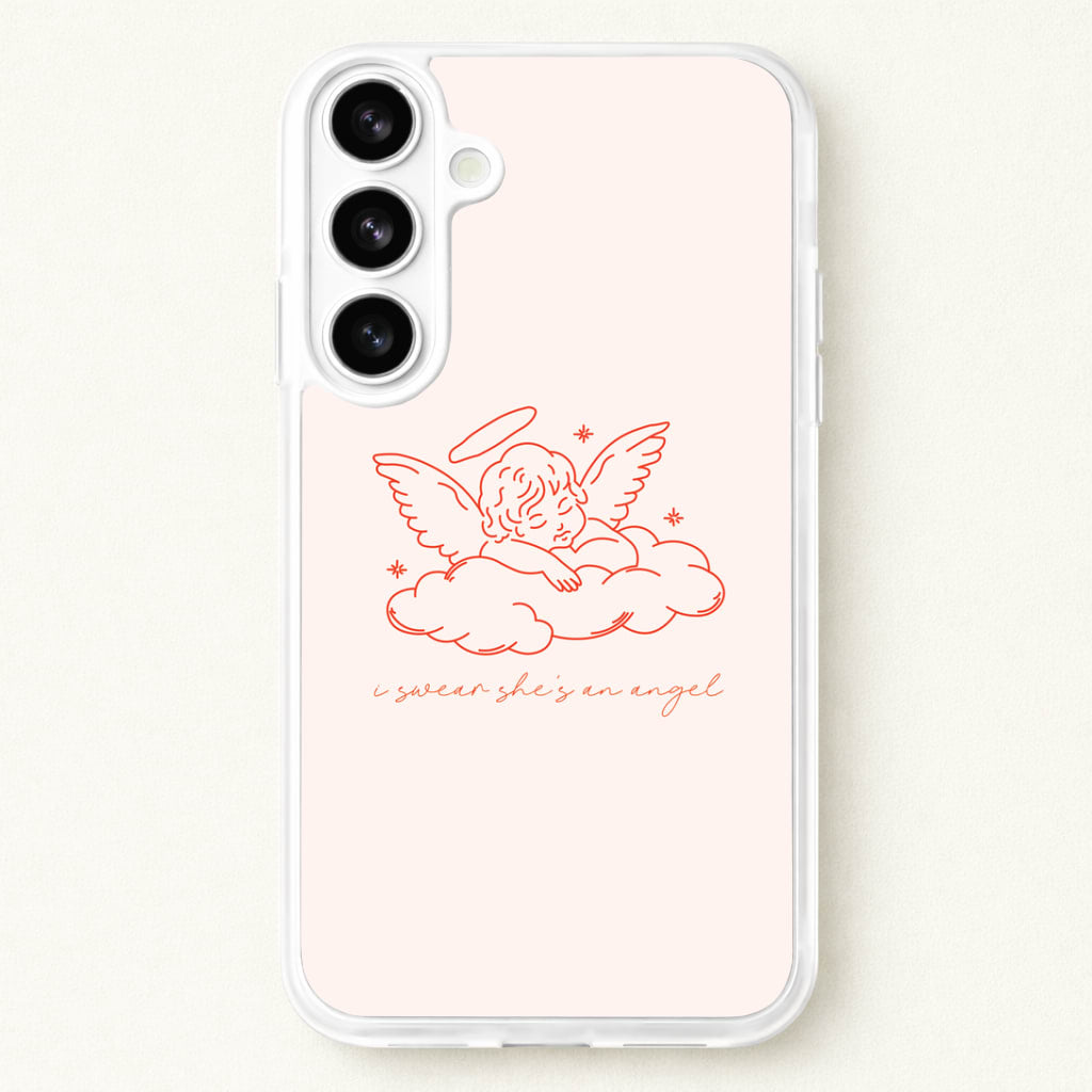 I Swear Shes An Angel - Clean Girl Aesthetic Phone Case for Galaxy S26 Plus