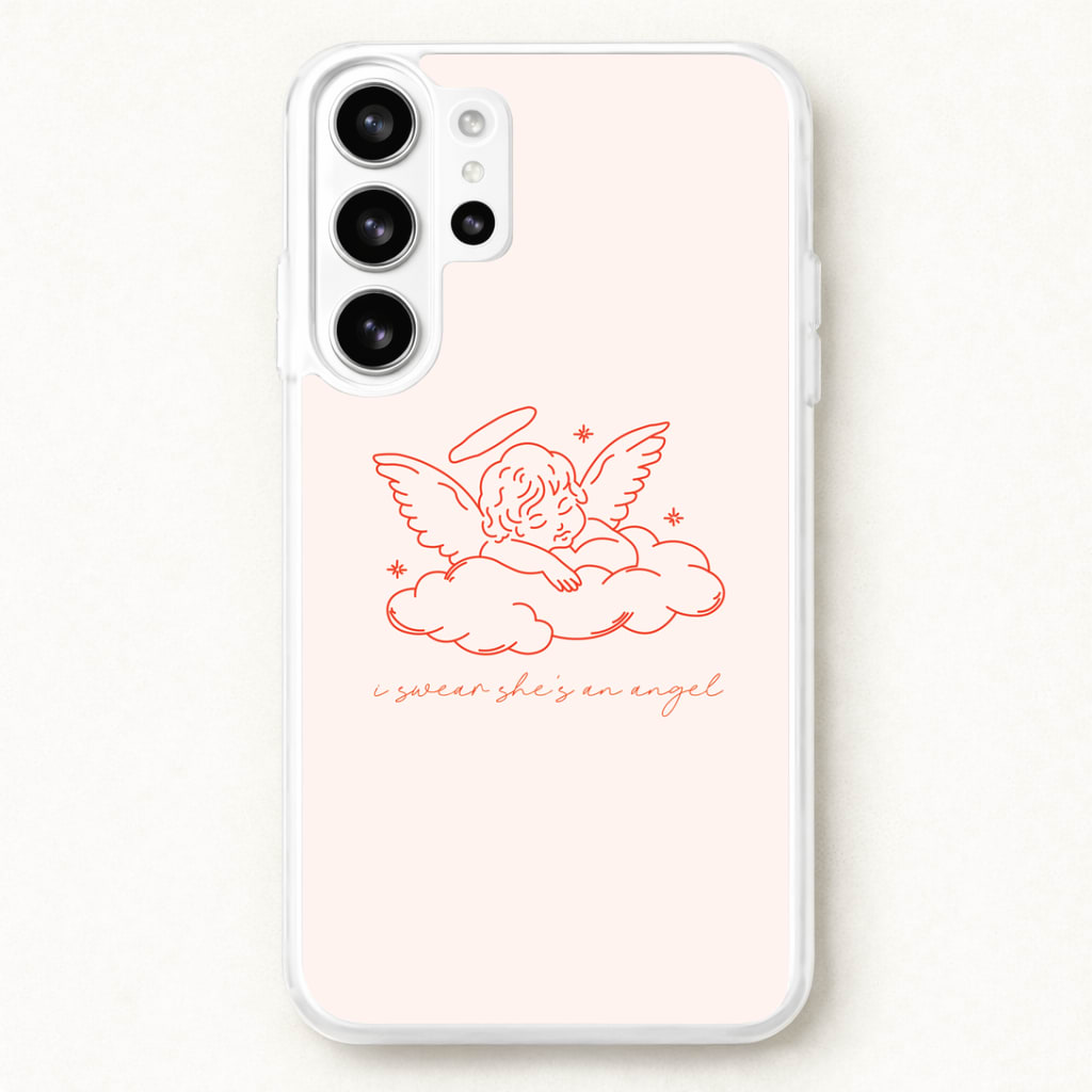 I Swear Shes An Angel - Clean Girl Aesthetic Phone Case for Galaxy S26 Ultra