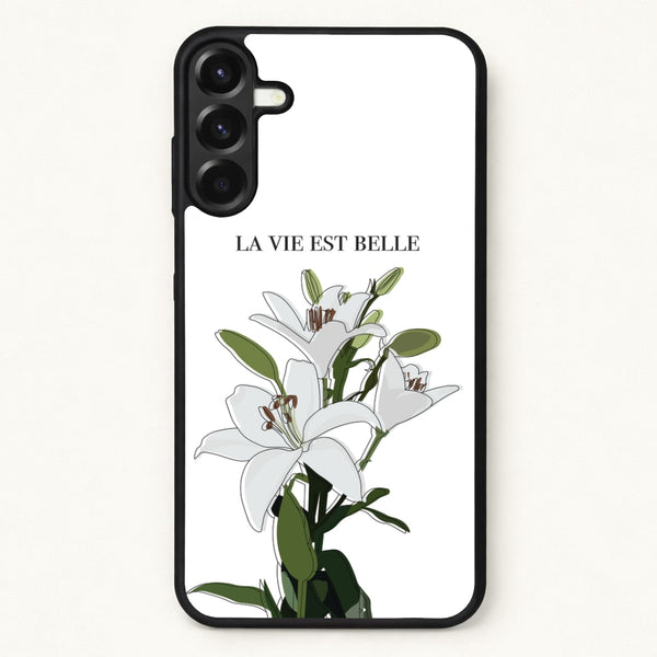 La Vie Est Belle - Clean Girl Aesthetic Phone Case for Galaxy A17