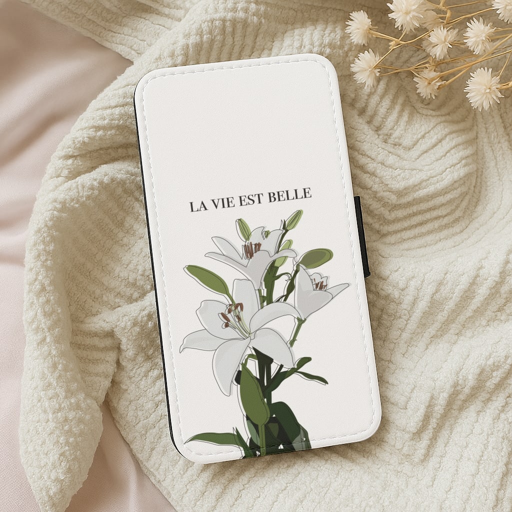 La Vie Est Belle - Clean Girl Aesthetic Wallet Phone Case