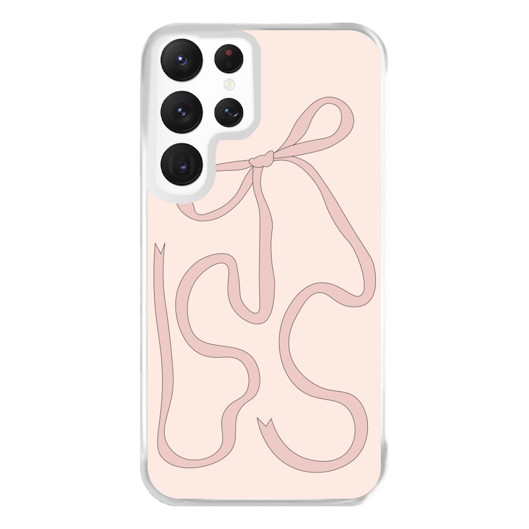 Pink Ribbon Phone Case for Galaxy S22 Ultra