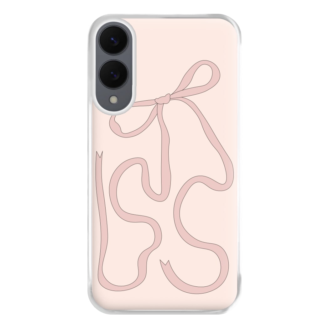 Pink Ribbon Phone Case for Galaxy S25 Edge