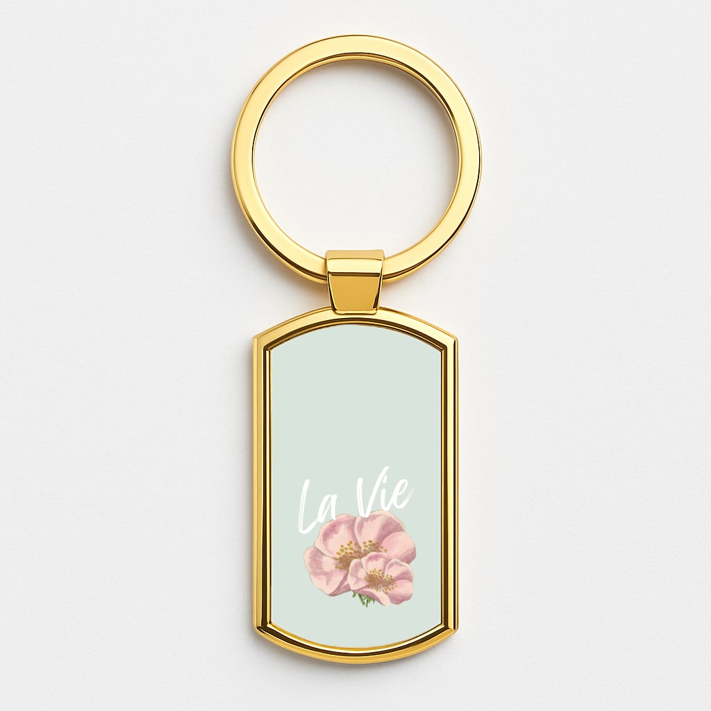 La Vie Gold Keyring