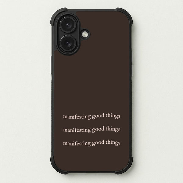 Manifesting Good Things Phone Case — Bumper case