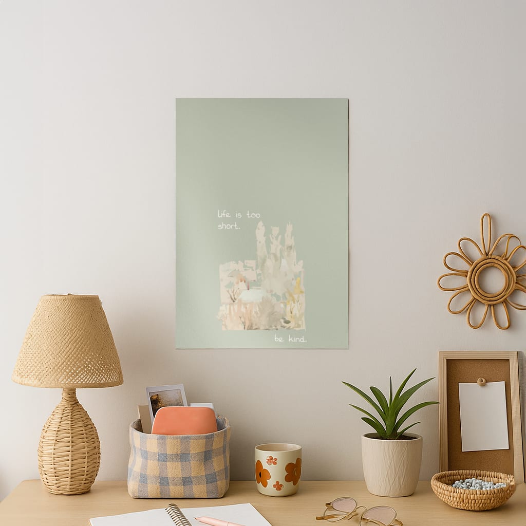 Life Is Too Short Art Print