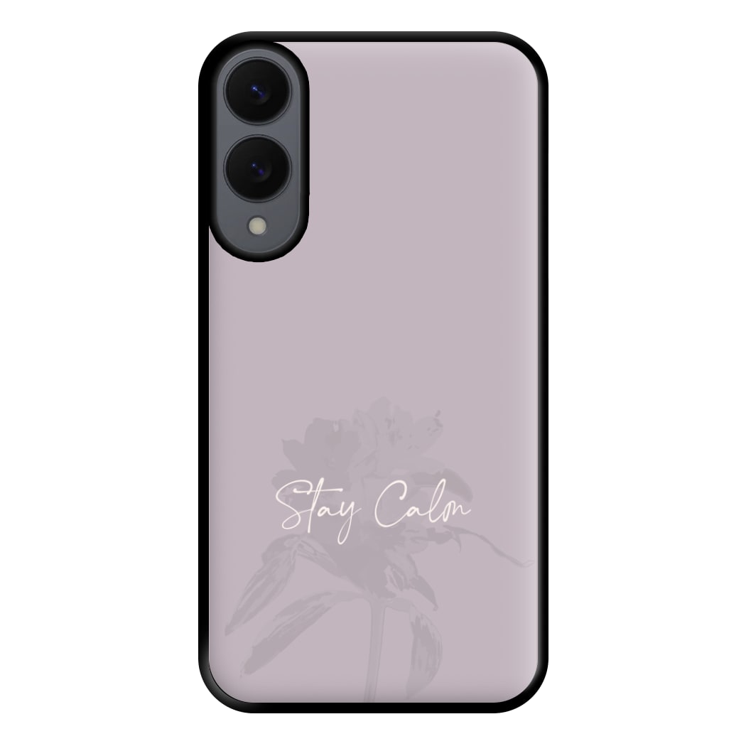 Mauve Stay Calm Phone Case for Galaxy S25 Edge