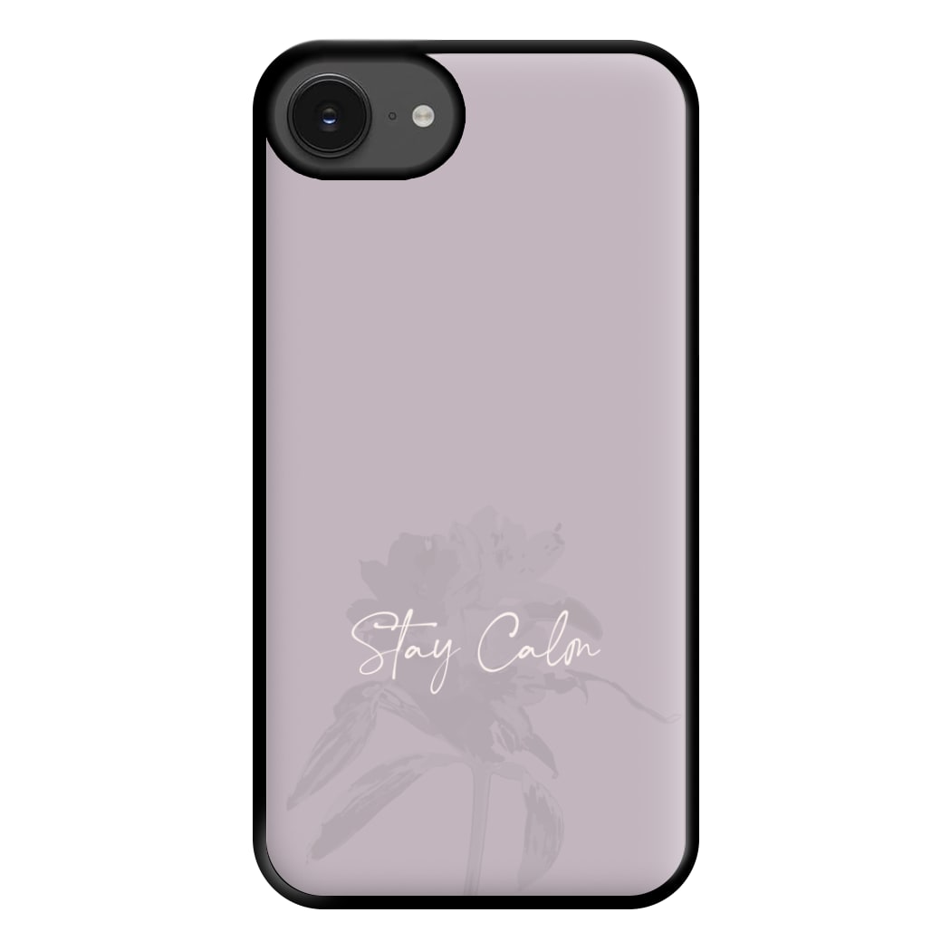 Mauve Stay Calm Phone Case for iPhone 16e