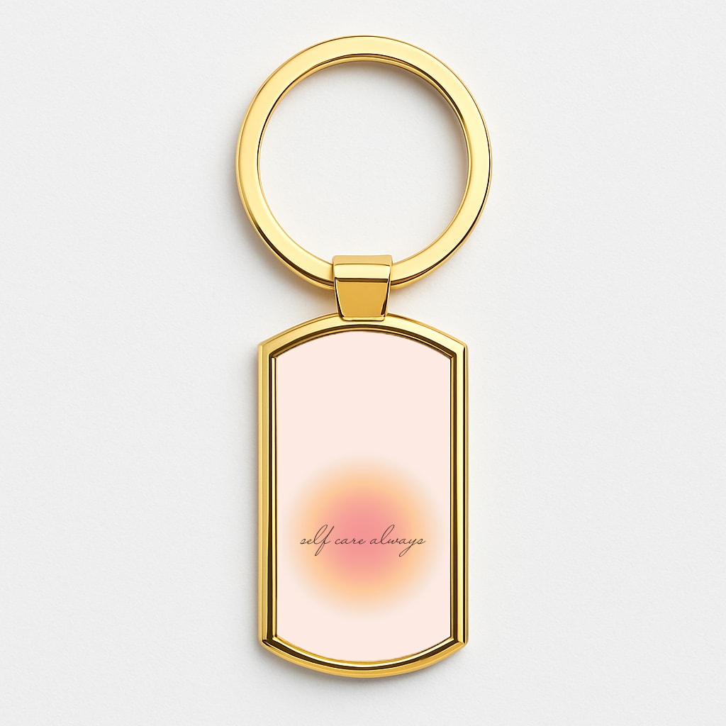 Self Care Always Gold Keyring