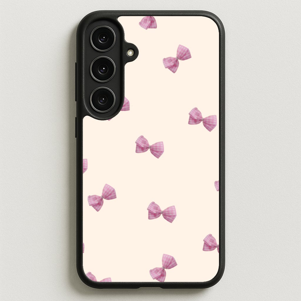 Pink Coquette Bows Phone Case for Galaxy S25FE