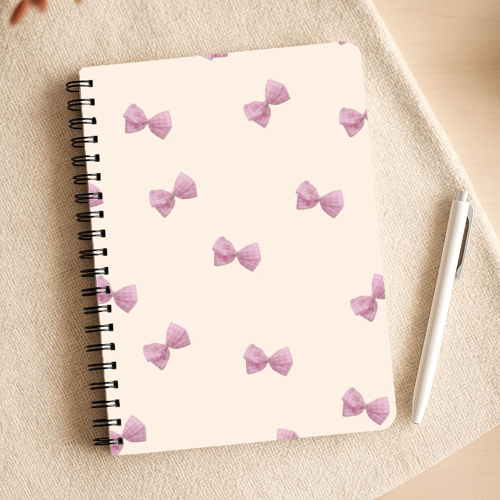 Pink Coquette Bows Notepad