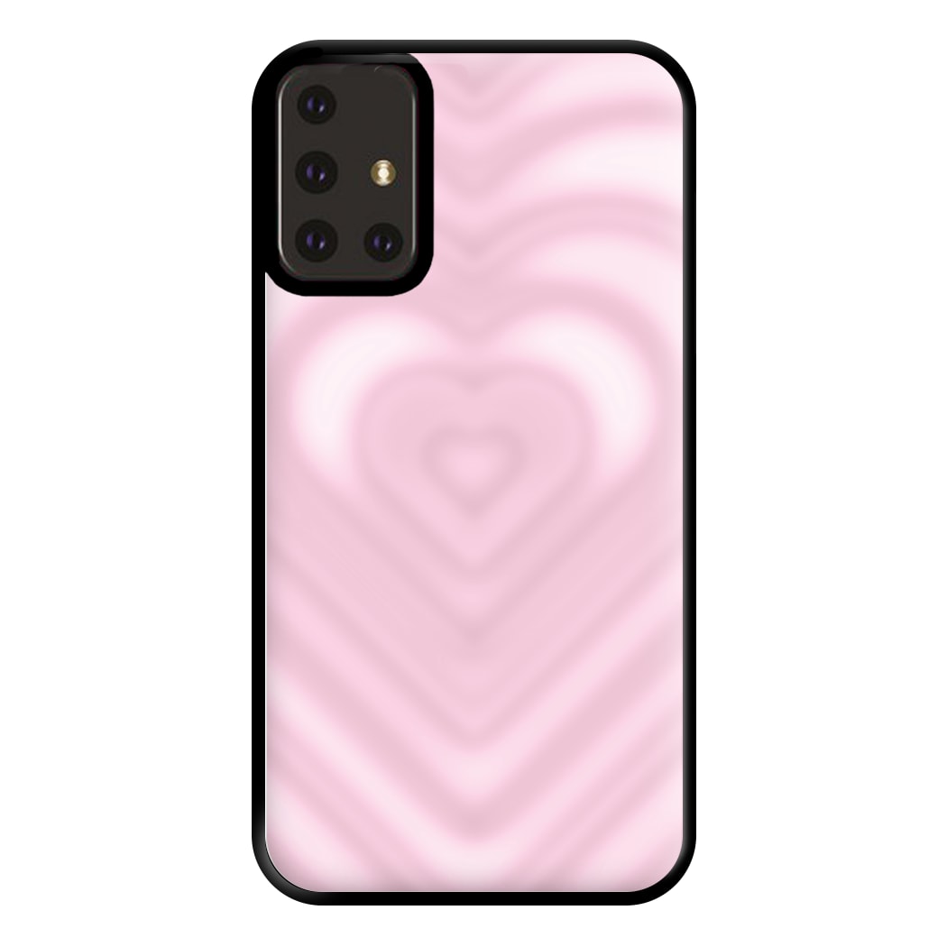 Drippy Love Heart Pink Phone Case for Galaxy A71