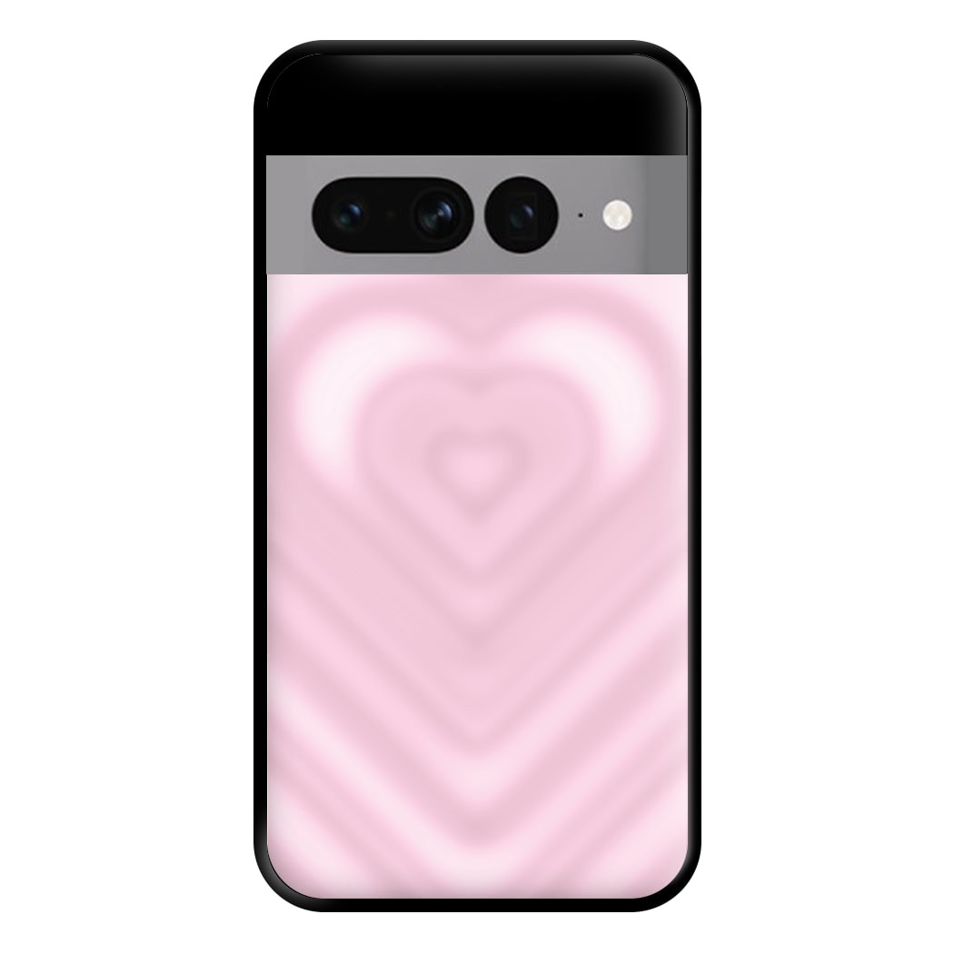 Drippy Love Heart Pink Phone Case for Google Pixel 7 Pro