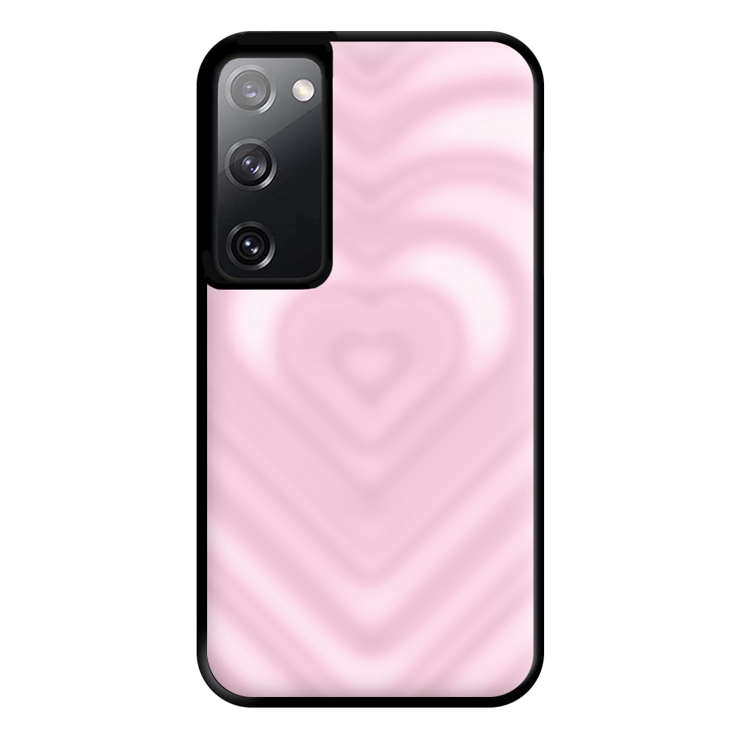 Drippy Love Heart Pink Phone Case for Galaxy S20