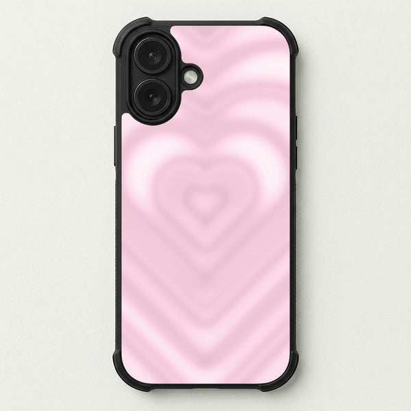 Drippy Love Heart Pink Phone Case — Bumper case