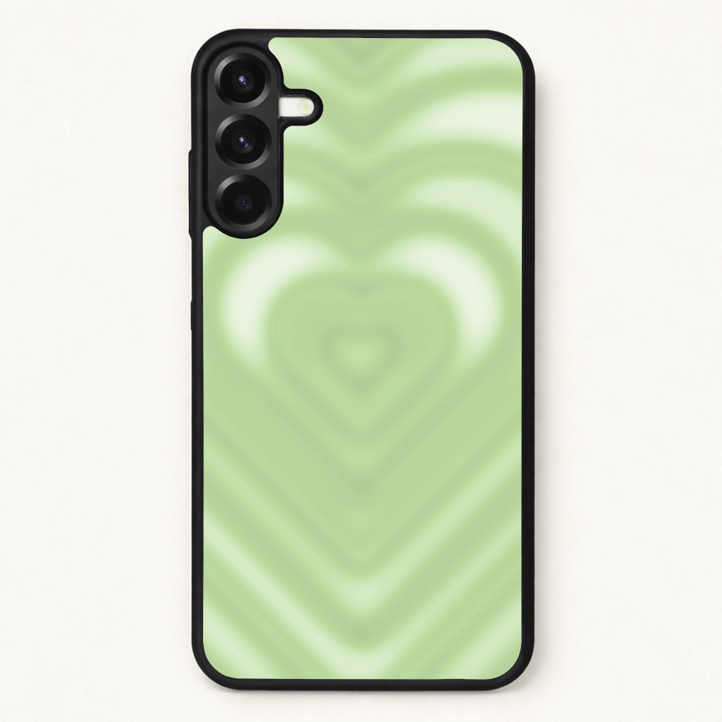 Drippy Love Heart Green Phone Case for Galaxy A17