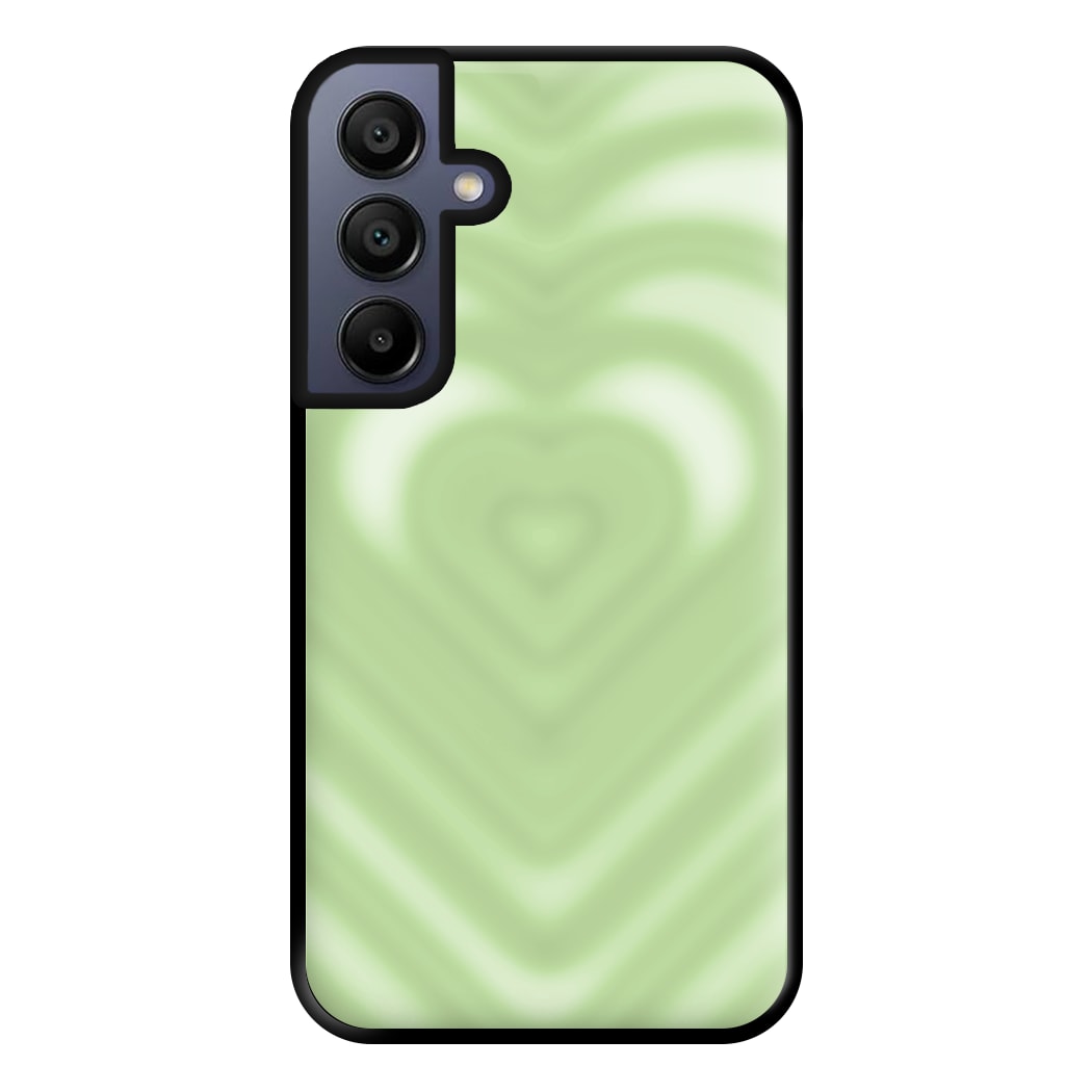 Drippy Love Heart Green Phone Case for Galaxy A16