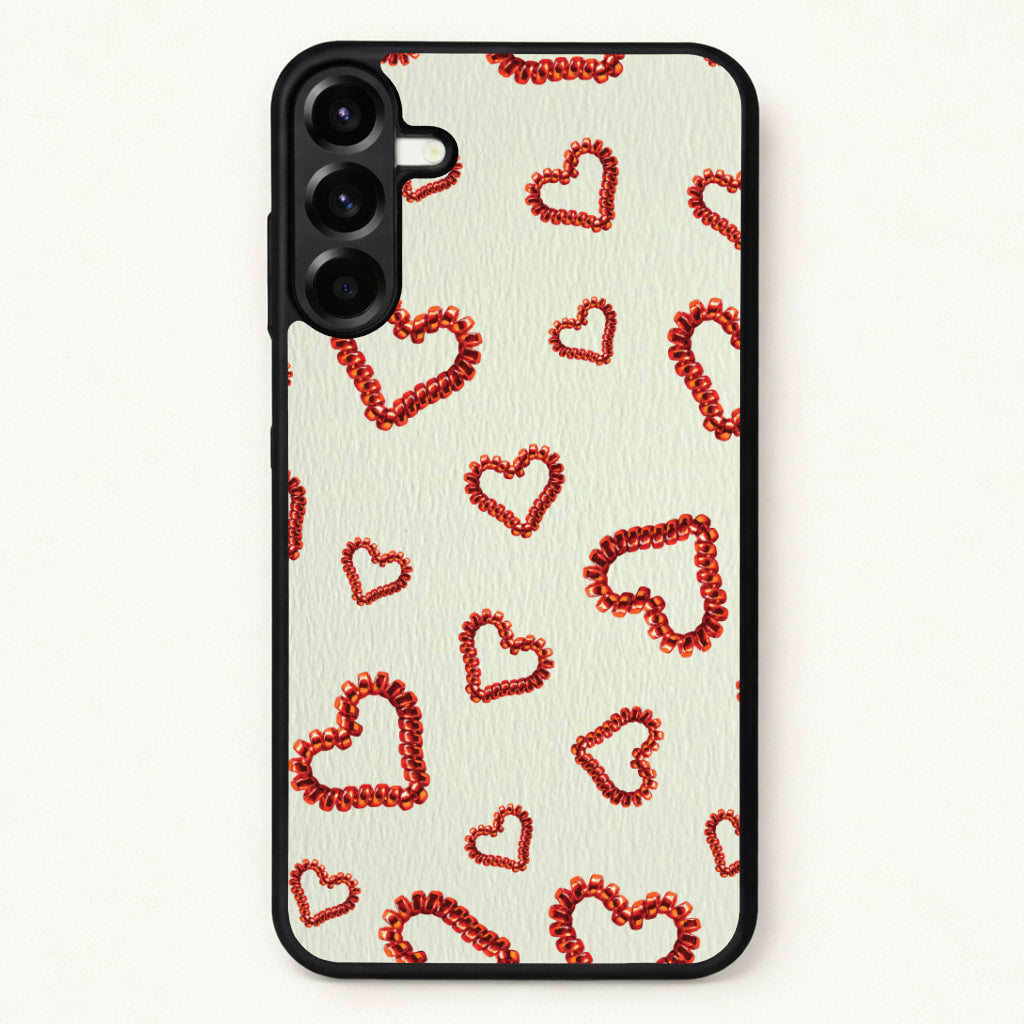 Elastic Hearts Pattern Phone Case for Galaxy A37