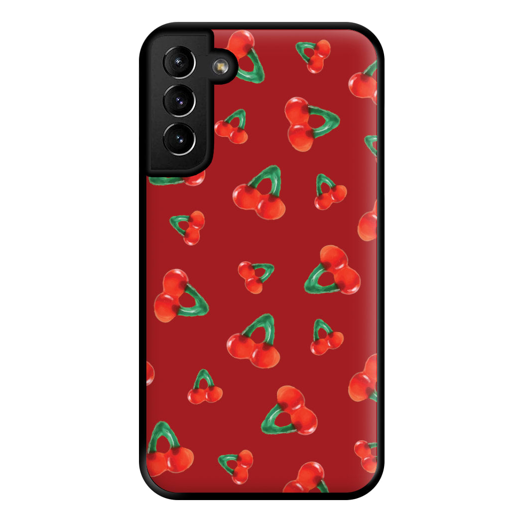 Gummy Cherries Pattern Phone Case for Galaxy S21 Plus