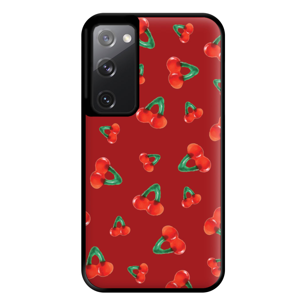 Gummy Cherries Pattern Phone Case for Galaxy S20FE