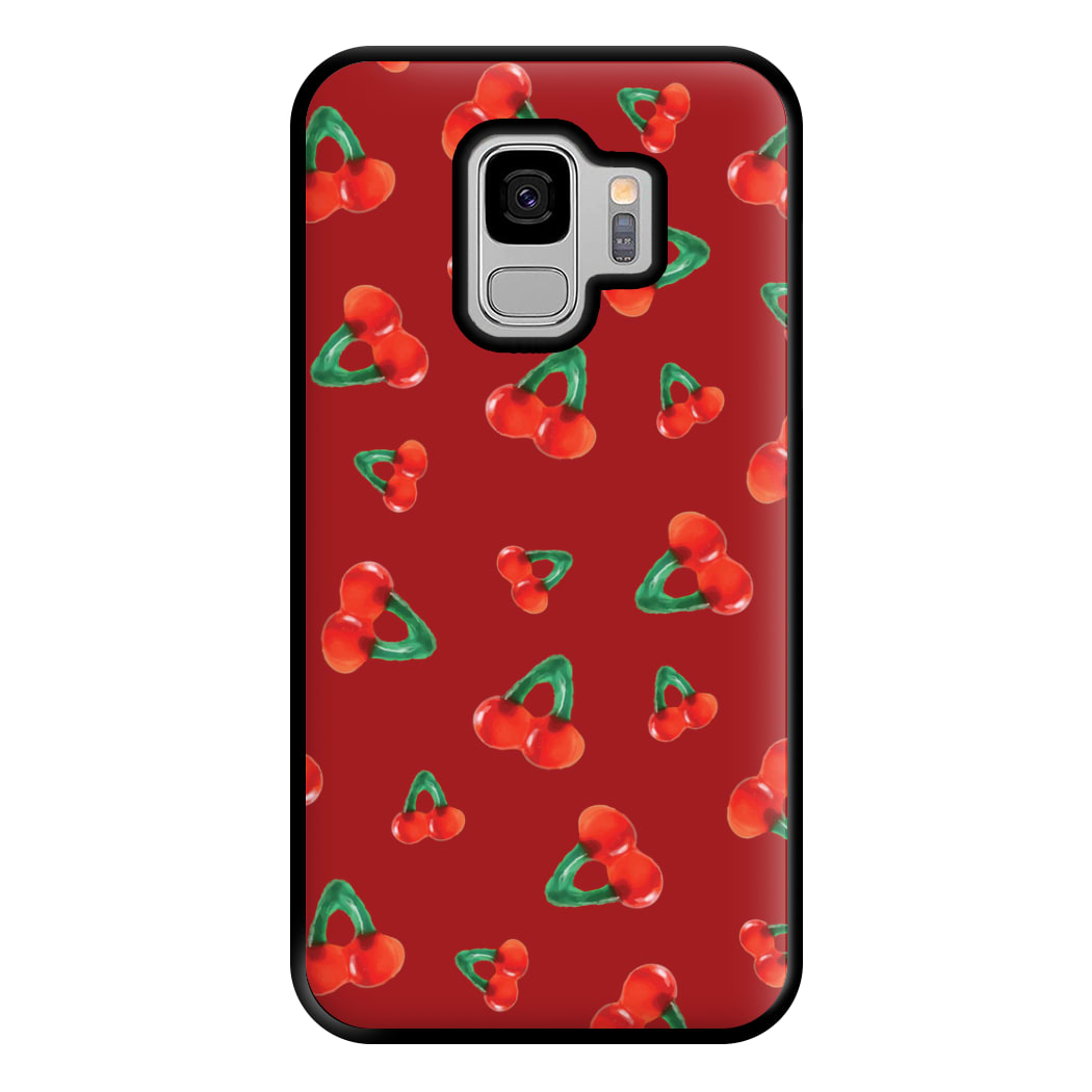 Gummy Cherries Pattern Phone Case for Galaxy S9 Plus