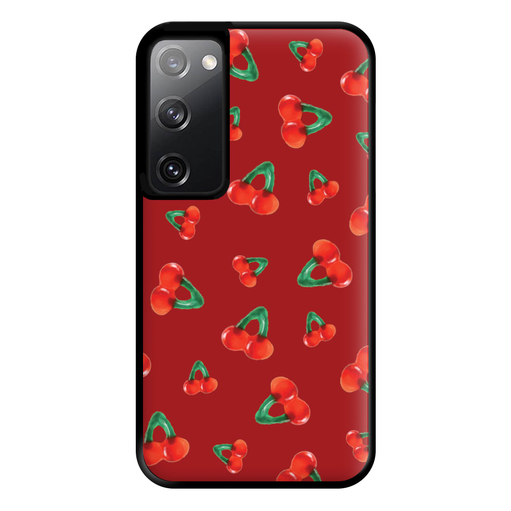 Gummy Cherries Pattern Phone Case for Galaxy S20