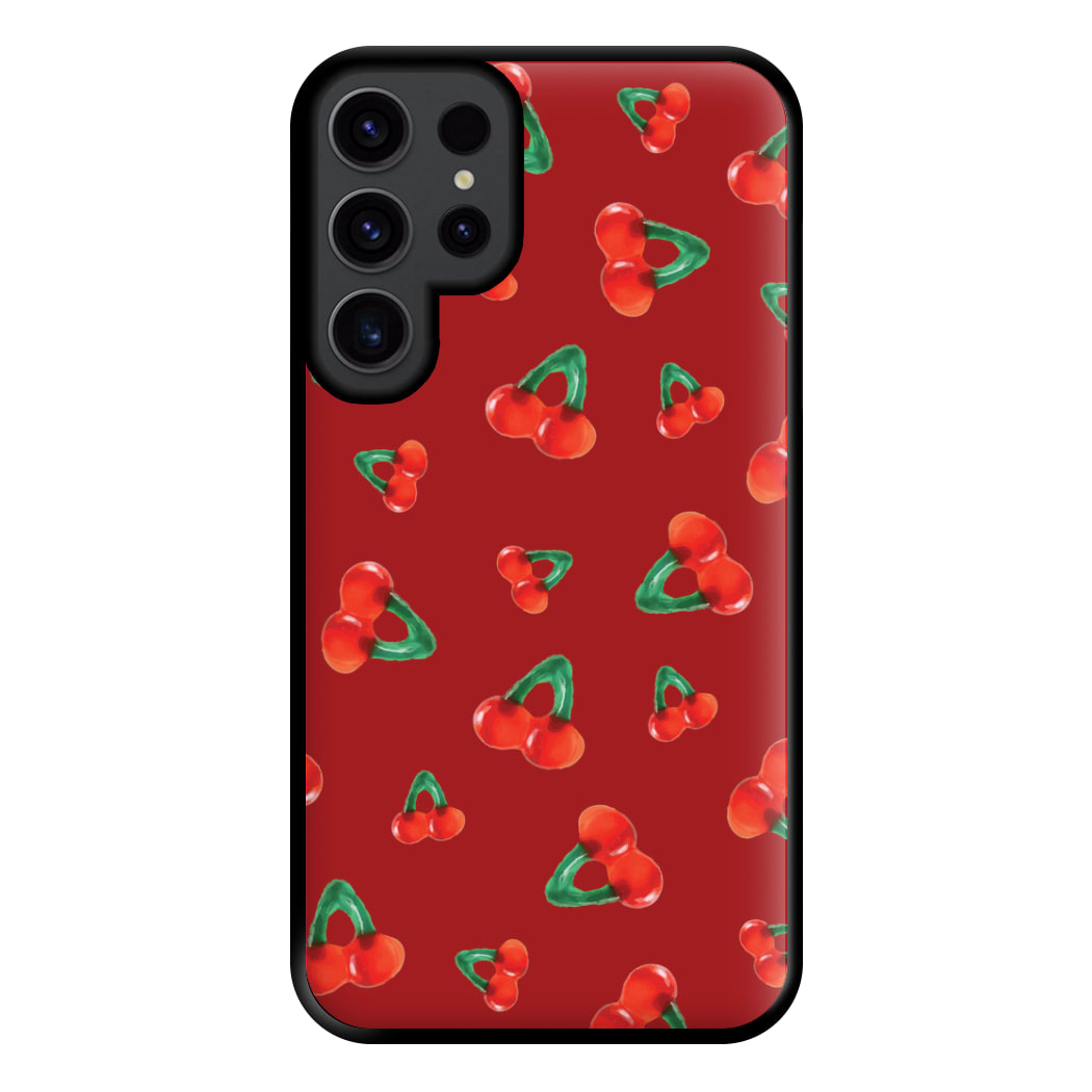Gummy Cherries Pattern Phone Case for Galaxy S23 Ultra