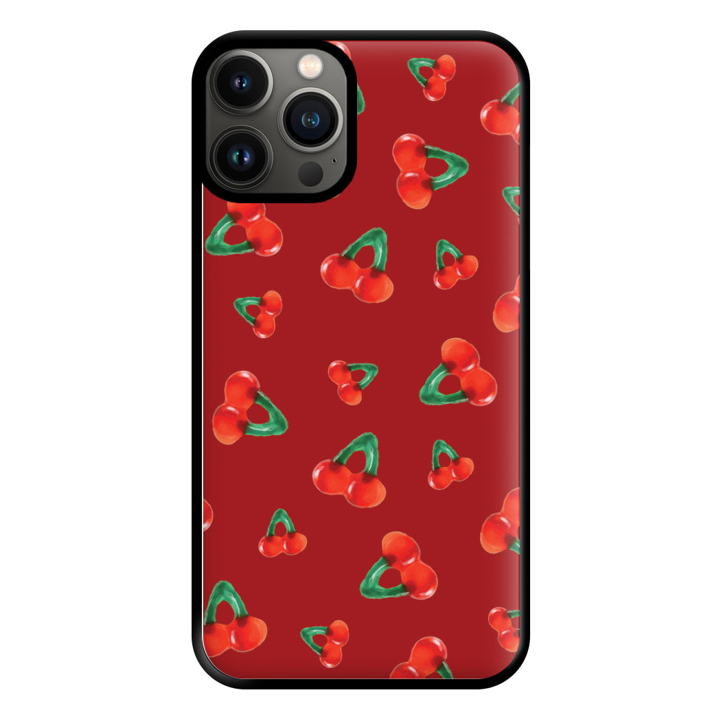 Gummy Cherries Pattern Phone Case for iPhone 13 Pro Max